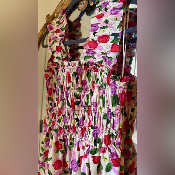 English Factory Flower Ruffled Mini Dress - Picture 4 of 6